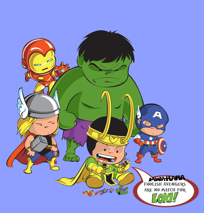 Illustration for article titled Mighty Cute Avengers: The Most Adorable Avengers Fan Art Ever!